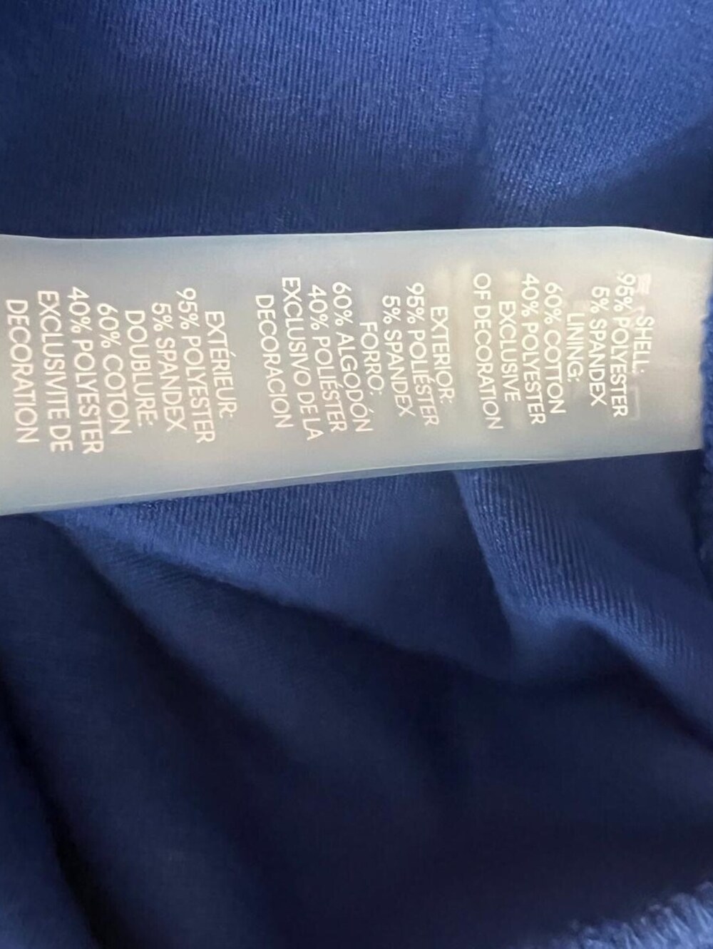 Calvin Klein Blue Velvet Dress Large Casual - Picture 10 of 10